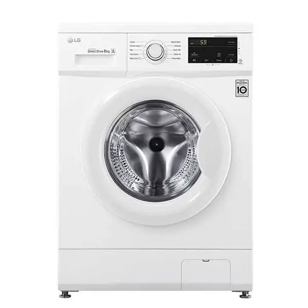 ماشین لباسشویی 8 کیلویی ال‌جی 4J3 سفید WJ1408NTP